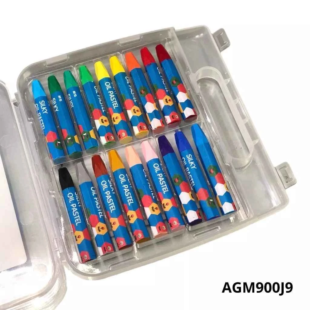 Oil Pastel Crayon M&G Silky 18 Colors Y3319 AGM900J9 / Krayon 18 Warna